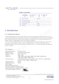 CLU038-1210C4-653M2K1 Datasheet Page 2