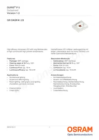 GR DASPA1.23-FSFU-26-1-100-R18 Datasheet Cover