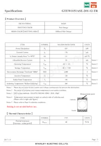 GTEW1151ASE-20Y-12-TR Datasheet Page 3