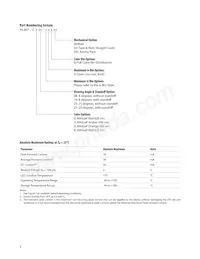 HLMP-C025 Datasheet Page 3