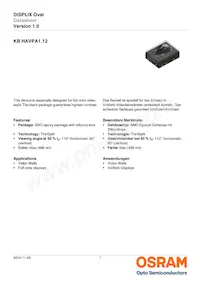 KB HAVPA1.12-UVUY-HMMS-20-R18-ZO-XX Datasheet Copertura