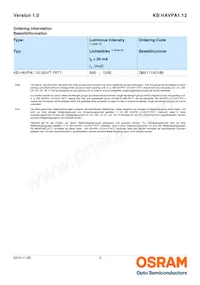 KB HAVPA1.12-UVUY-HMMS-20-R18-ZO-XX Datasheet Page 2