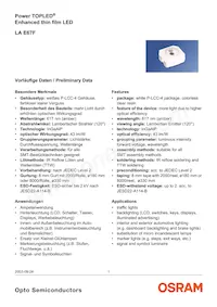 LA E67F-AABA-24-1 Datasheet Cover