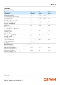 LA G67F-CADA-24-1-Z Datasheet Pagina 3