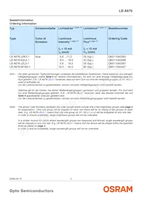 LB A676-K2L2-1-Z Datasheet Page 2