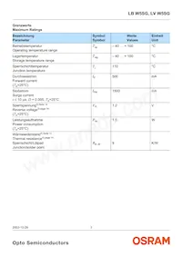 LB W5SG-DYEZ-35 Datasheet Pagina 3