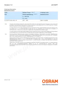 LD CQ7P-3U4U-W5-1-350-R18 Datasheet Page 2