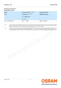 LE A P1W RXRY-1 Datasheet Page 2