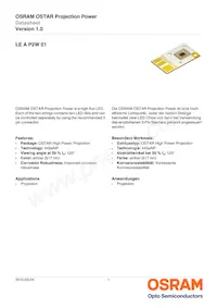 LE A P2W 01-SXTX-1-0-F00-T01 Datasheet Cover