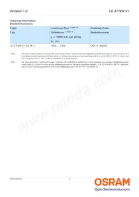 LE A P2W 01-SXTX-1-0-F00-T01 Datasheet Pagina 2