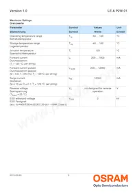 LE A P2W 01-SXTX-1-0-F00-T01 Datasheet Page 3