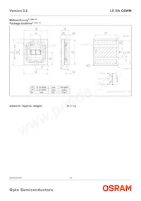 LE BA Q6WM-1T2T-DE-HZJX-23-350-R18-Z-PR 데이터 시트 페이지 12