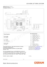LE T G3W-MANA-25 Datasheet Pagina 14