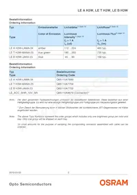 LE T H3W-MANA-25 Datasheet Page 2