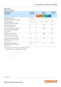 LE T H3W-MANA-25 Datasheet Page 3