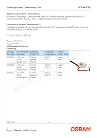 LE UW E3B-PZQZ-4C8F Datasheet Page 12