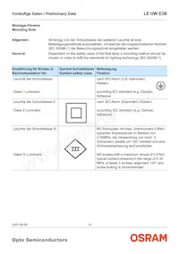 LE UW E3B-PZQZ-4C8F Datasheet Pagina 13