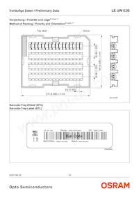 LE UW E3B-PZQZ-4C8F Datasheet Pagina 14