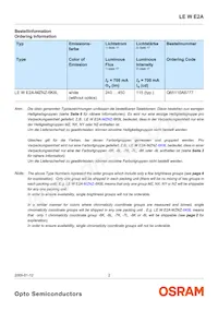 LE W E2A-LZNY-6K8L Datasheet Pagina 2