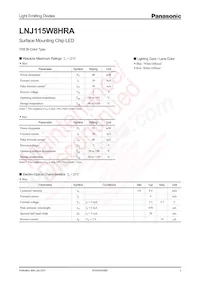 LNJ115W8HRA Datasheet Cover