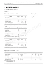 LNJ717W83RAS Datasheet Cover