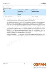 LT CN5M-GAHB-25-1-Z Datasheet Page 2