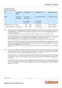 LT E6SG-V2AB-36-1-Z Datasheet Page 2