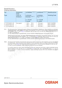 LT T67S-P2R1-25-0-10-R18-Z Datasheet Page 2
