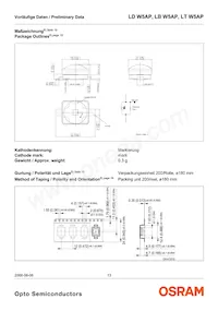 LT W5AP-LYMZ-36-Z Datasheet Pagina 13