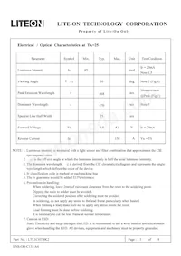 LTL1CHTBK2 Datasheet Page 3