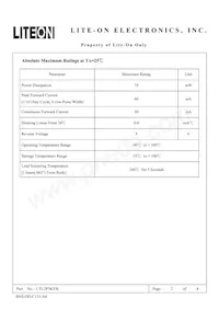 LTL2P3KYK Datasheet Page 2