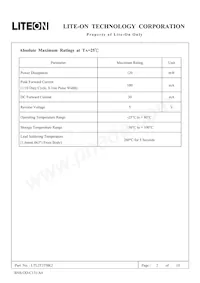 LTL2T3TBK2 Datasheet Pagina 2