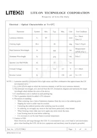 LTL2T3TBK2 Datasheet Pagina 3