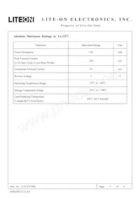 LTL353TBK Datasheet Page 2