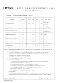 LTL353TBK Datasheet Page 3