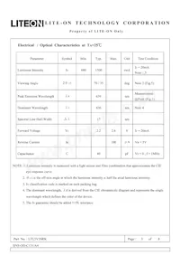LTL5V3SRK Datasheet Page 3