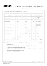 LTL5V3SSS數據表 頁面 3