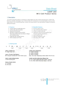 LTPL-M13710ZS40-T2數據表 封面