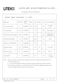 LTST-C150KEKT Datasheet Page 3