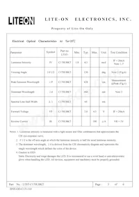 LTST-C170UBKT Datasheet Page 3