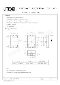 LTST-C171UBKT Datasheet Cover