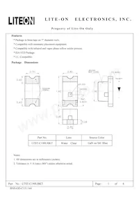 LTST-C190UBKT Datasheet Cover