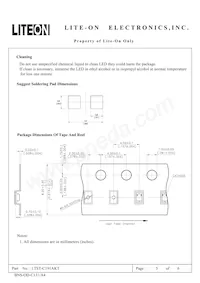 LTST-C191AKT Datasheet Pagina 5