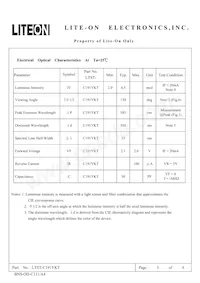 LTST-C191YKT Datasheet Page 3