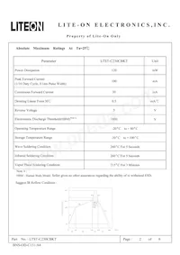 LTST-C230CBKT Datasheet Page 2