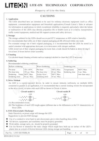 LTST-E670MBL30 Datasheet Pagina 8