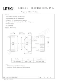 LTST-S220UBKT 데이터 시트 표지