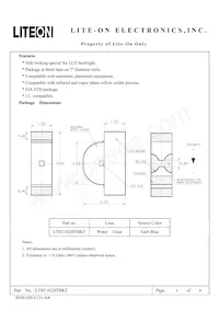 LTST-S320TBKT Datasheet Cover