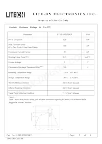 LTST-S320TBKT Datasheet Pagina 2