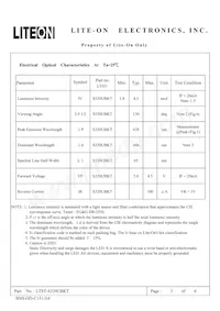 LTST-S320UBKT Datasheet Page 3